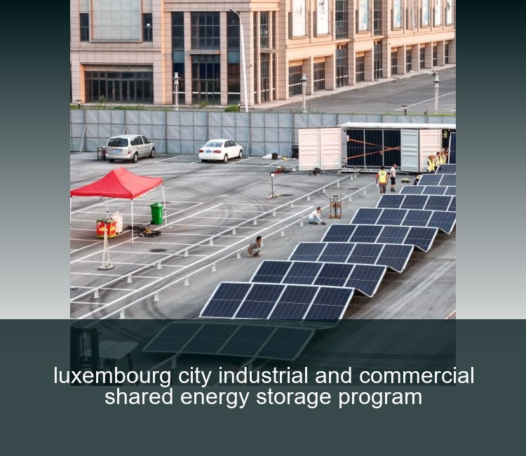 luxembourg city industrial and commercial shared energy storage program