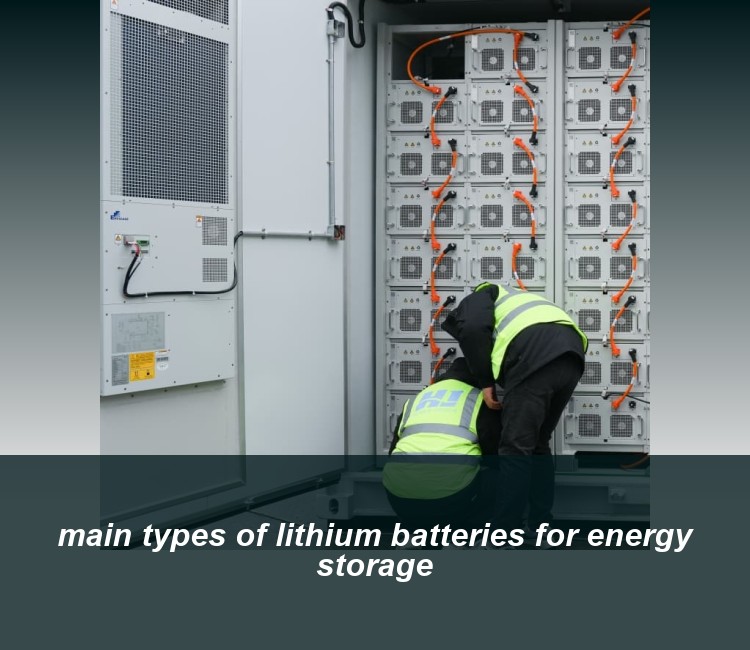main types of lithium batteries for energy storage