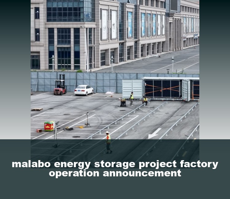 malabo energy storage project factory operation announcement