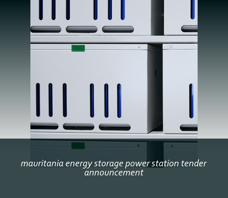 mauritania energy storage power station tender announcement