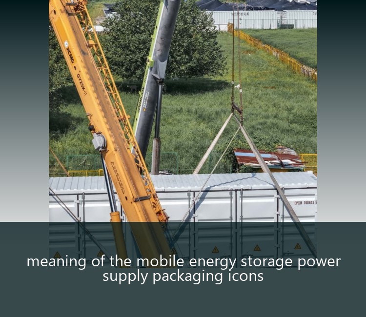 meaning of the mobile energy storage power supply packaging icons