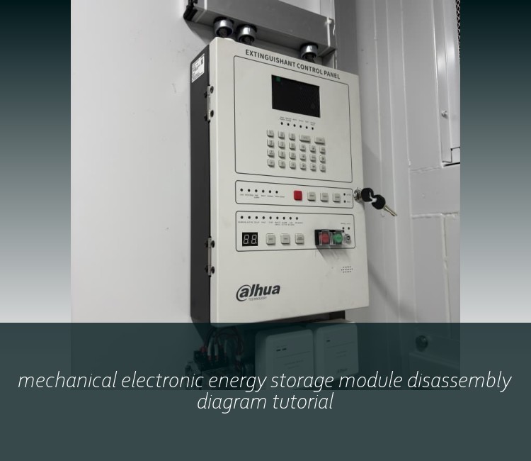 mechanical electronic energy storage module disassembly diagram tutorial