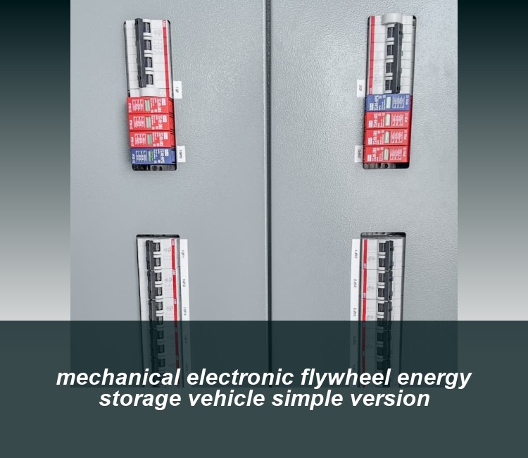 mechanical electronic flywheel energy storage vehicle simple version