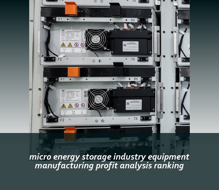 micro energy storage industry equipment manufacturing profit analysis ranking
