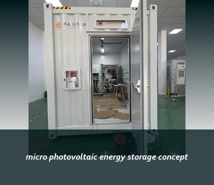 micro photovoltaic energy storage concept