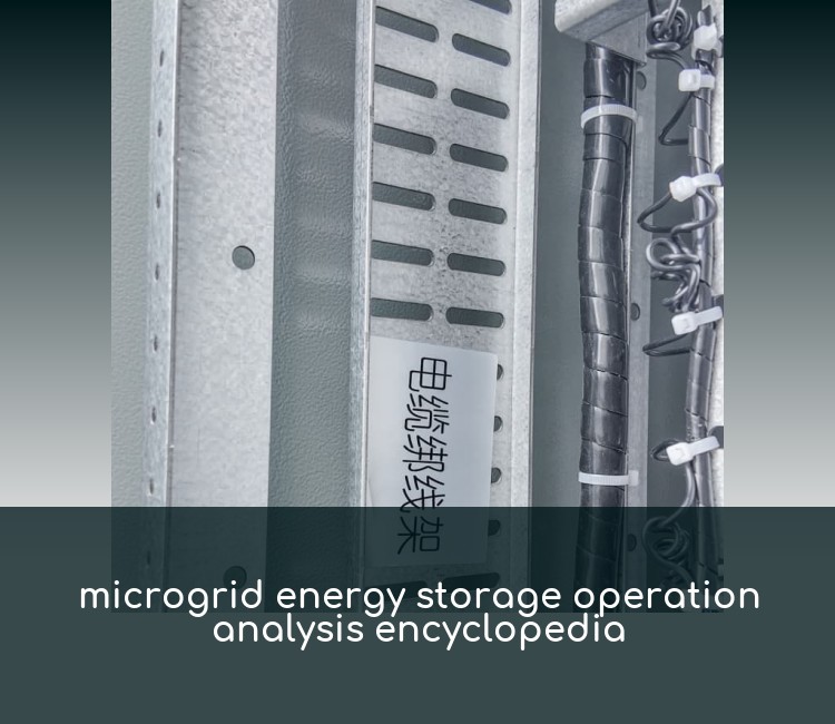 microgrid energy storage operation analysis encyclopedia