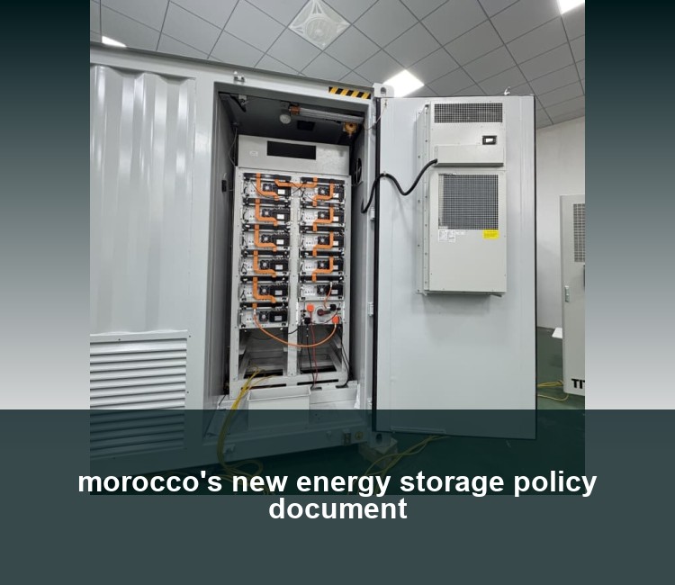 morocco's new energy storage policy document