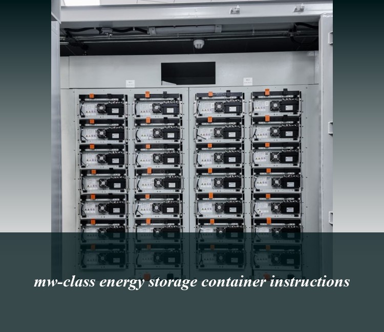 mw-class energy storage container instructions