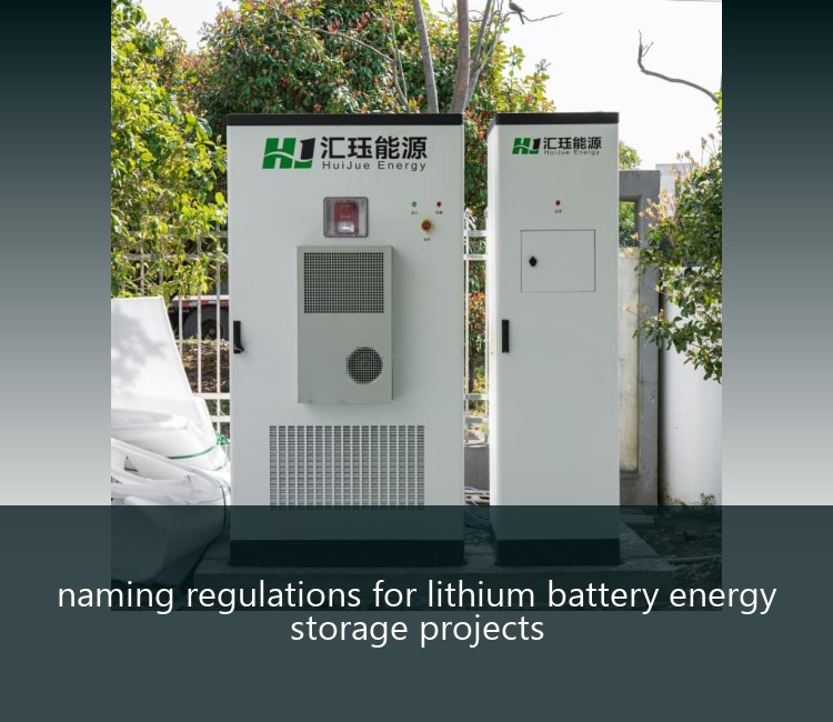 naming regulations for lithium battery energy storage projects