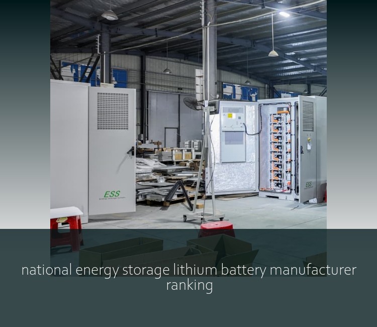 national energy storage lithium battery manufacturer ranking