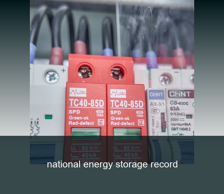 national energy storage record