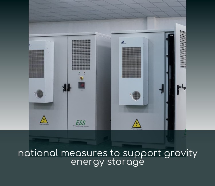 national measures to support gravity energy storage