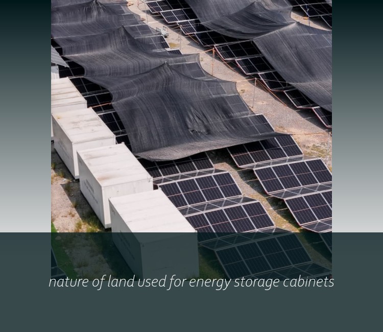 nature of land used for energy storage cabinets
