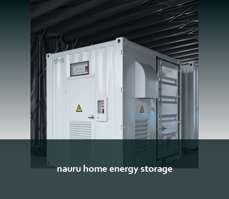 nauru home energy storage