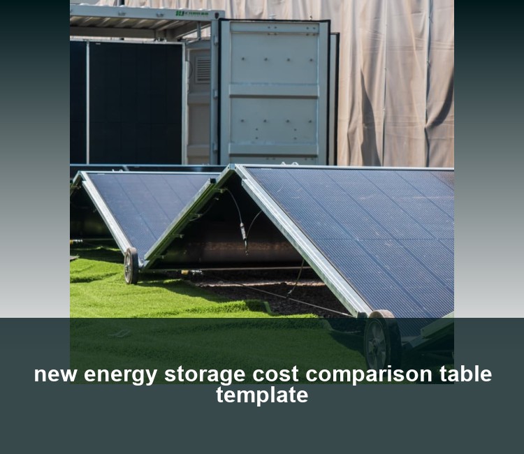 new energy storage cost comparison table template