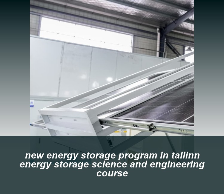 new energy storage program in tallinn energy storage science and engineering course