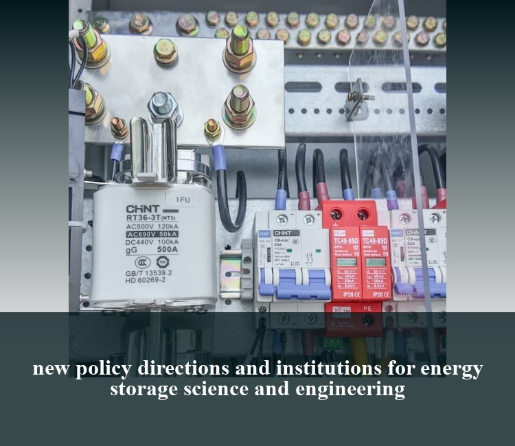 new policy directions and institutions for energy storage science and engineering