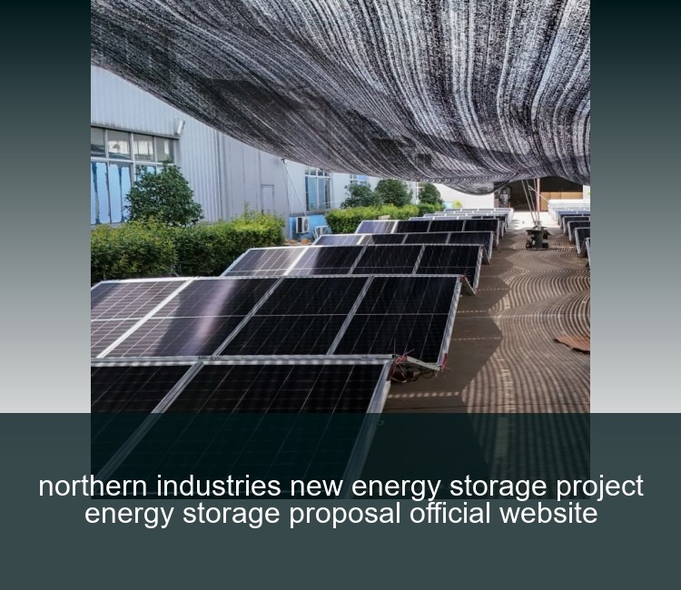 northern industries new energy storage project energy storage proposal official website