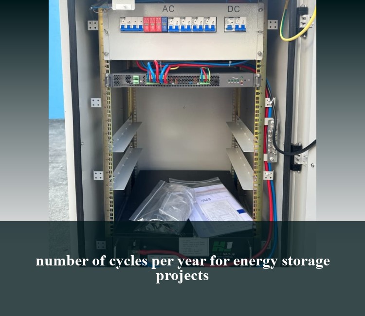 number of cycles per year for energy storage projects