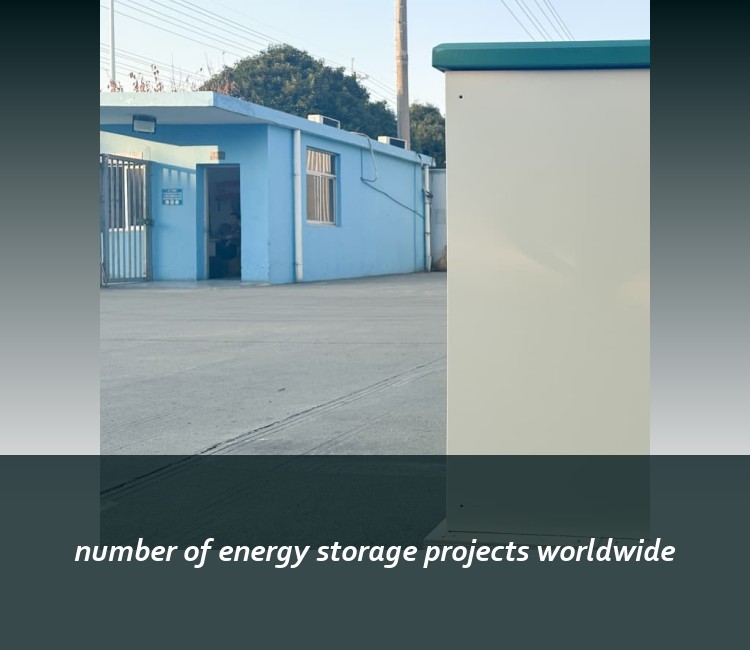 number of energy storage projects worldwide