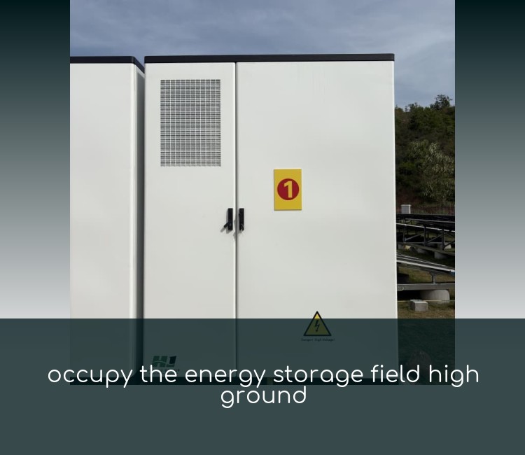 occupy the energy storage field high ground