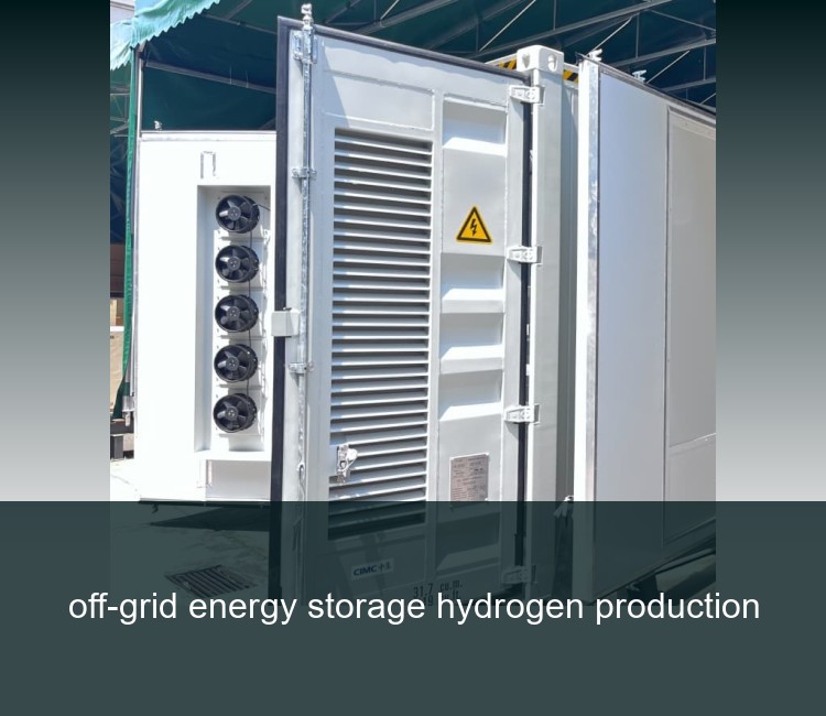 off-grid energy storage hydrogen production