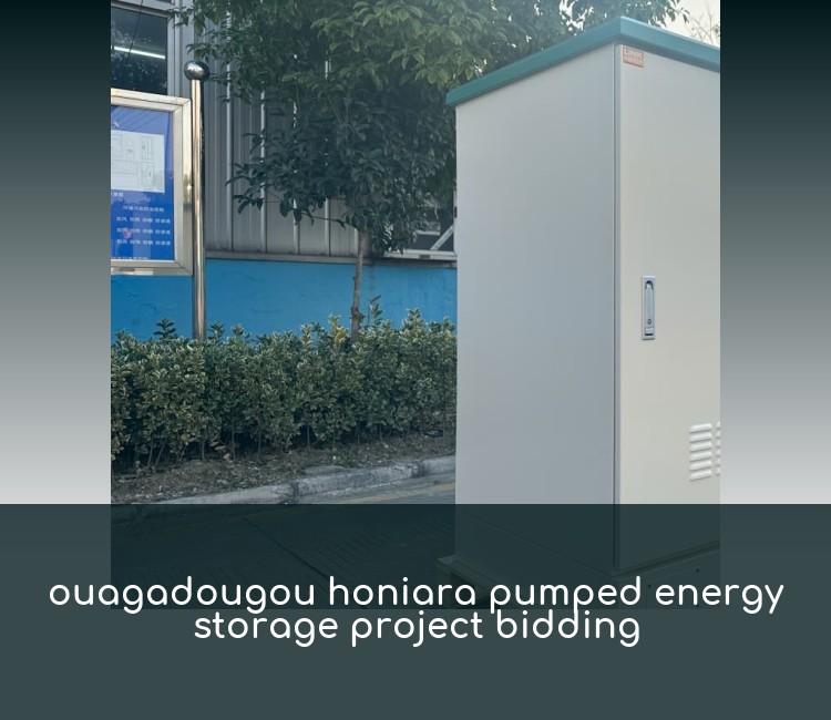 ouagadougou honiara pumped energy storage project bidding