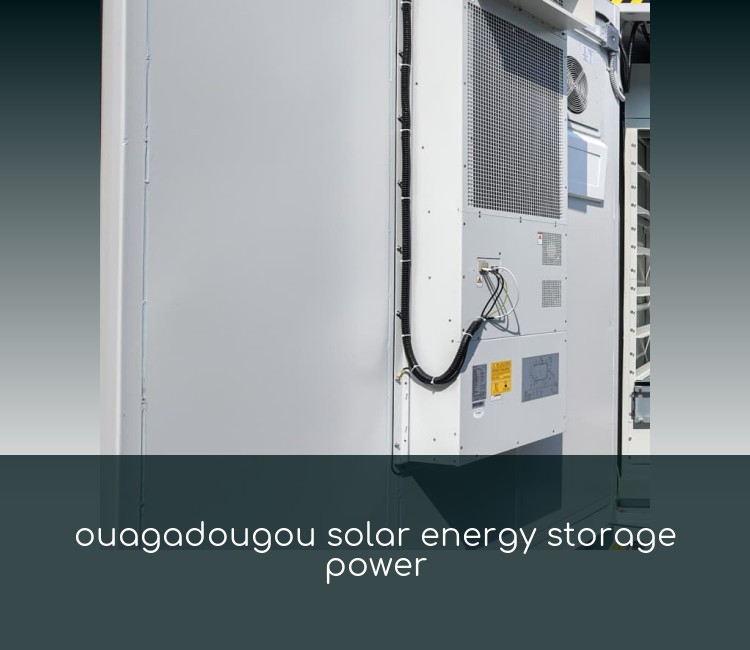 ouagadougou solar energy storage power