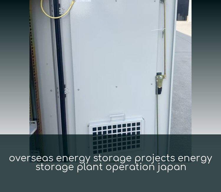 overseas energy storage projects energy storage plant operation japan