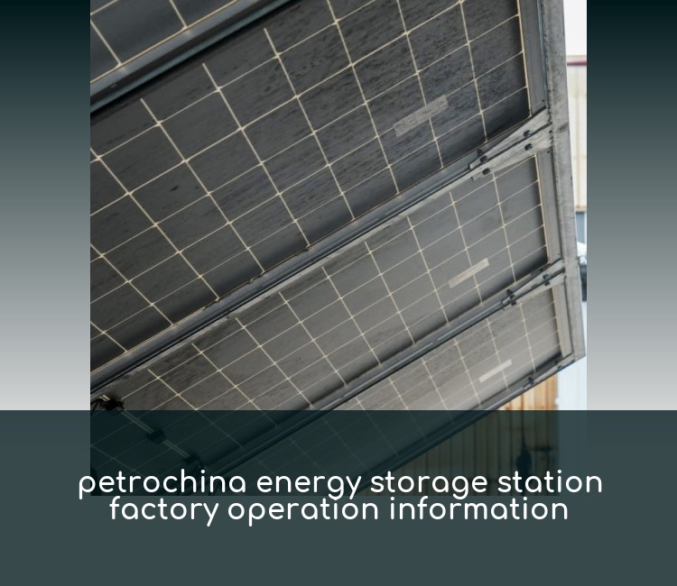 petrochina energy storage station factory operation information
