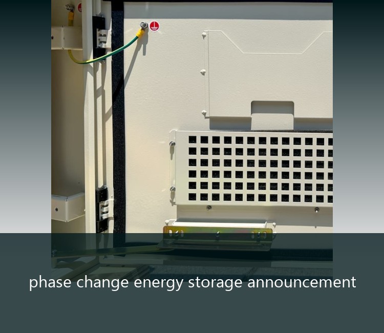 phase change energy storage announcement