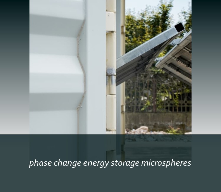 phase change energy storage microspheres