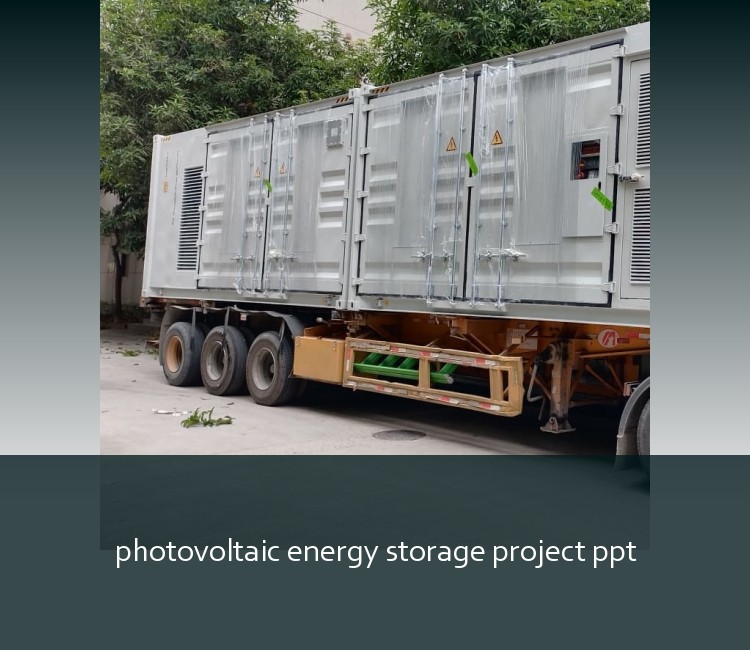 photovoltaic energy storage project ppt