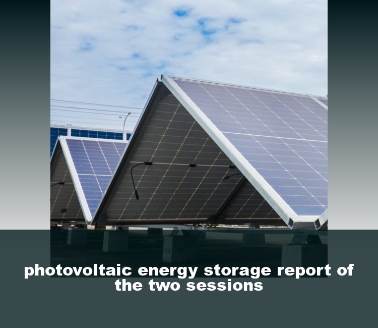 photovoltaic energy storage report of the two sessions