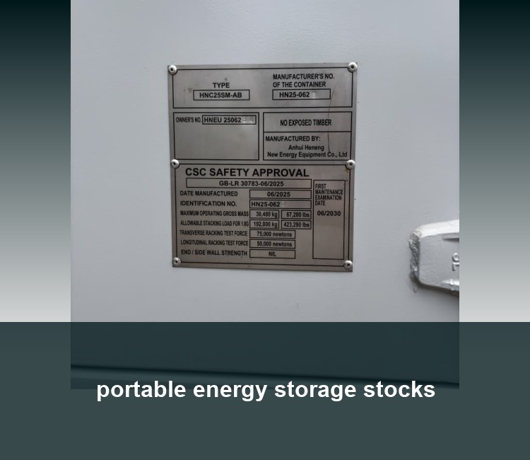 portable energy storage stocks