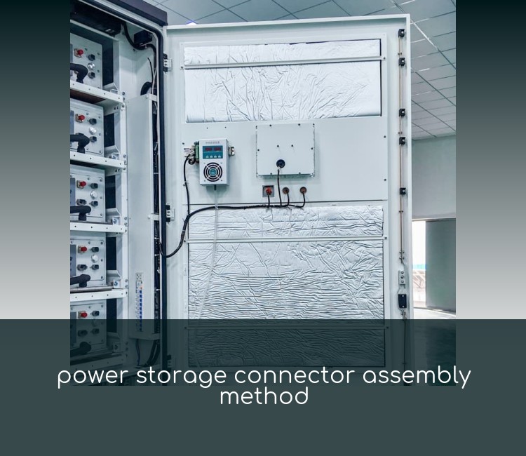 power storage connector assembly method