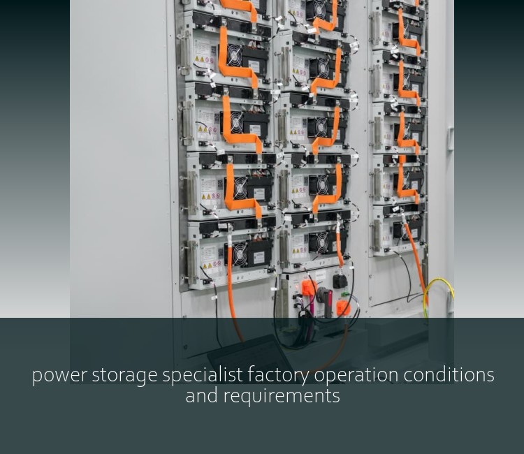 power storage specialist factory operation conditions and requirements