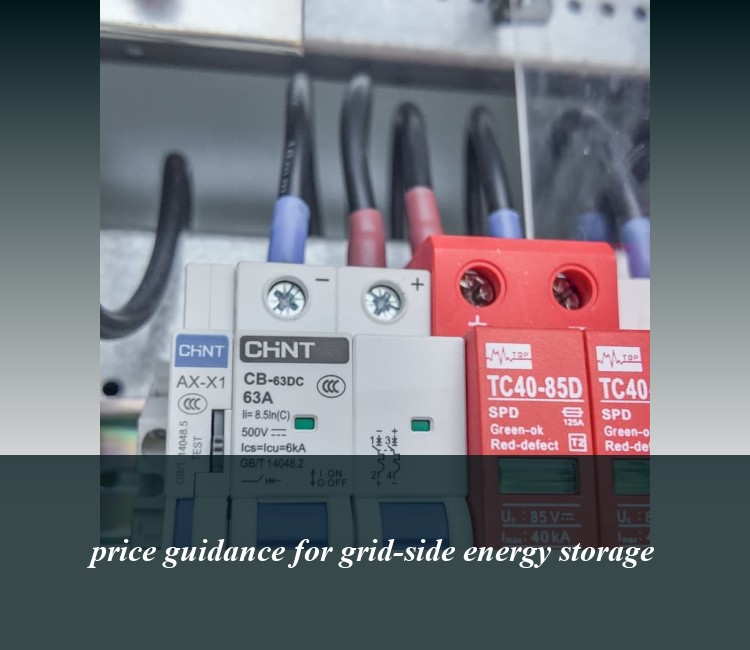 price guidance for grid-side energy storage