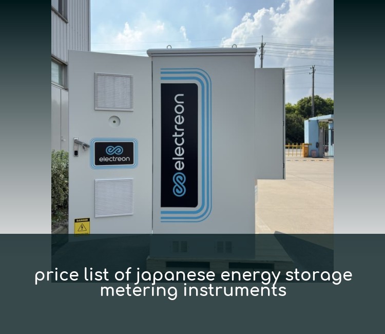 price list of japanese energy storage metering instruments