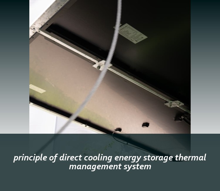 principle of direct cooling energy storage thermal management system