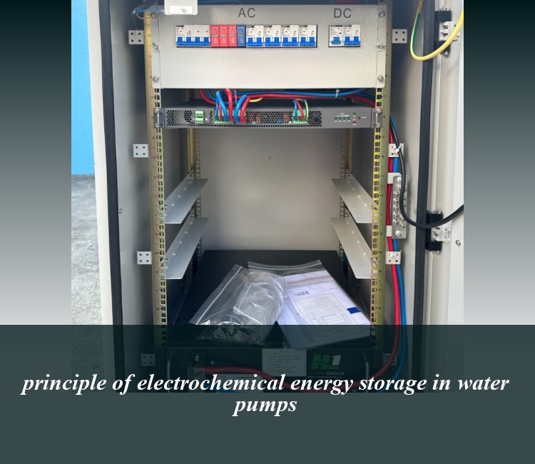 principle of electrochemical energy storage in water pumps