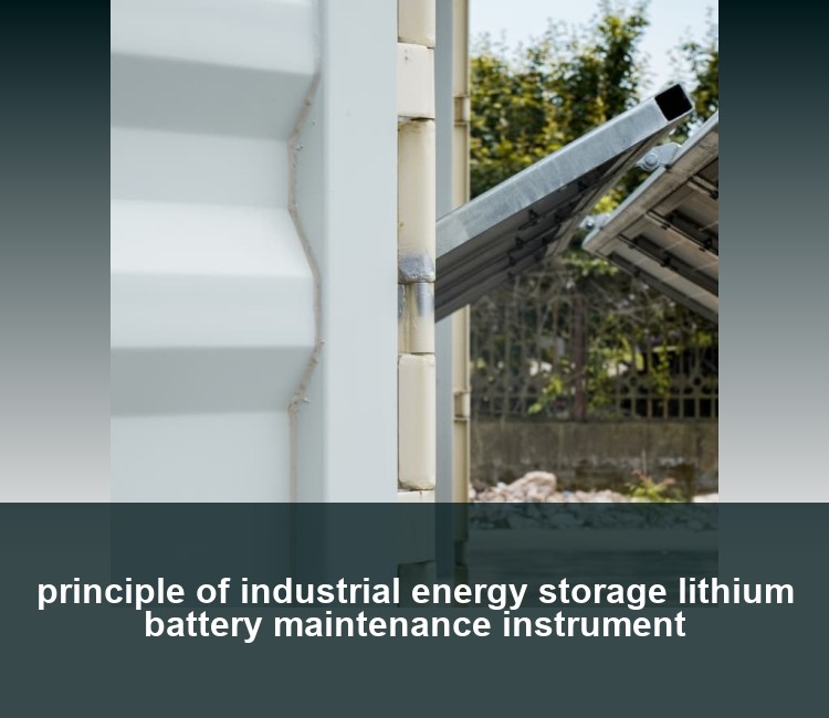 principle of industrial energy storage lithium battery maintenance instrument