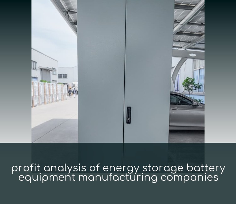 profit analysis of energy storage battery equipment manufacturing companies