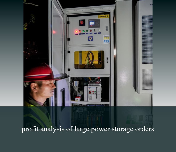 profit analysis of large power storage orders