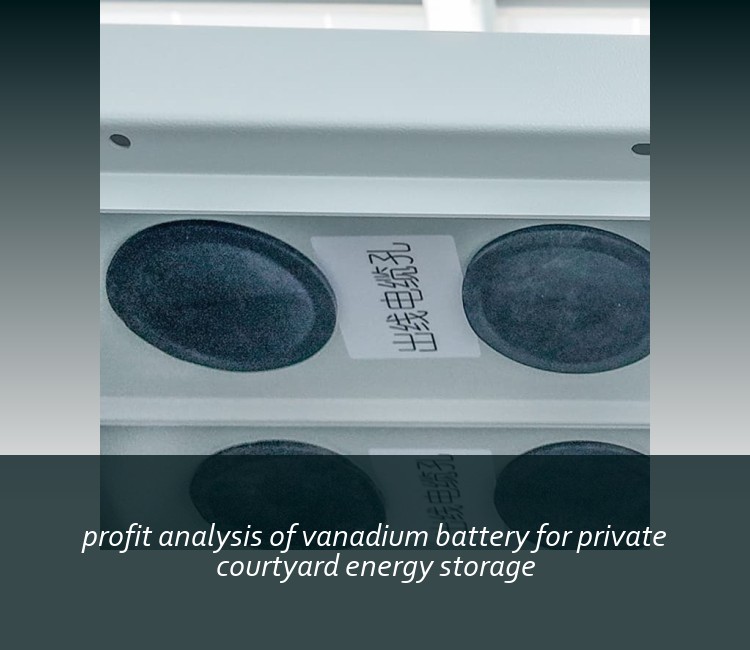 profit analysis of vanadium battery for private courtyard energy storage