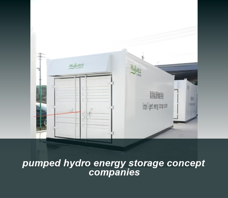 pumped hydro energy storage concept companies