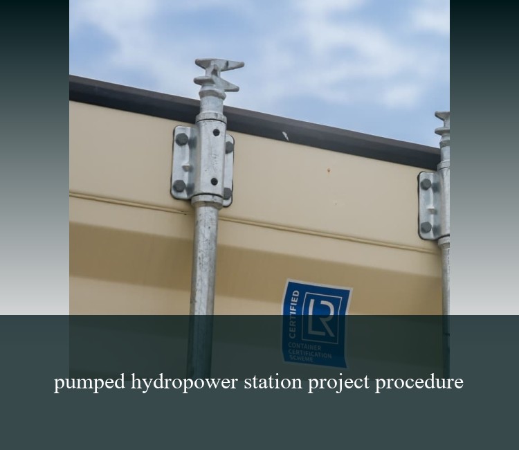 pumped hydropower station project procedure