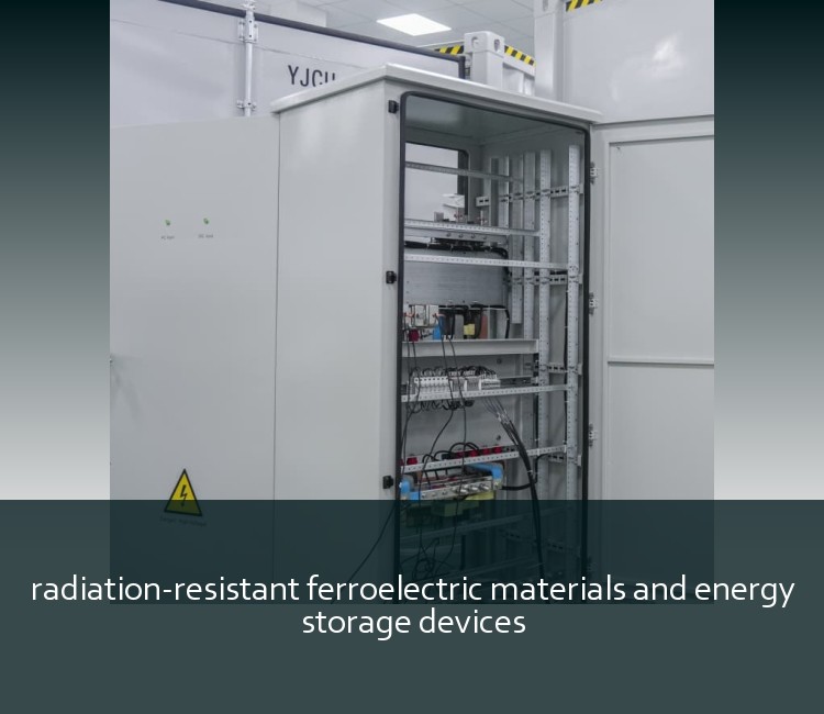 radiation-resistant ferroelectric materials and energy storage devices