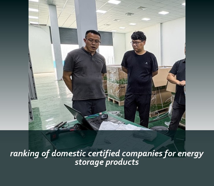 ranking of domestic certified companies for energy storage products