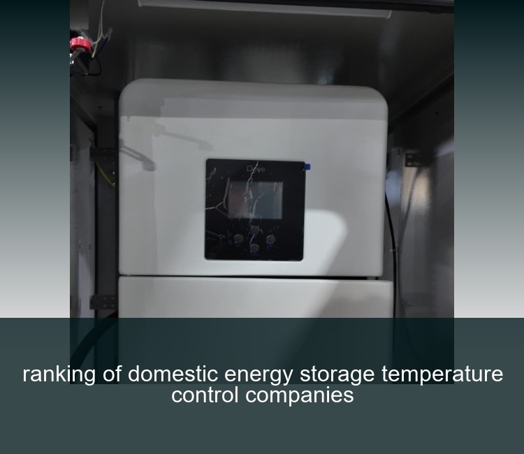 ranking of domestic energy storage temperature control companies
